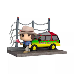 اکشن فیگور اسپشیال 9 سانتی سکانس فیلم فانکو پاپ دکتر آلن گرانت همراه با مشعل مدل Funko POP - Moment - Jurassic World - T.Rex Breakout DR. Alan Grant - Exclusive _اسباب بازی